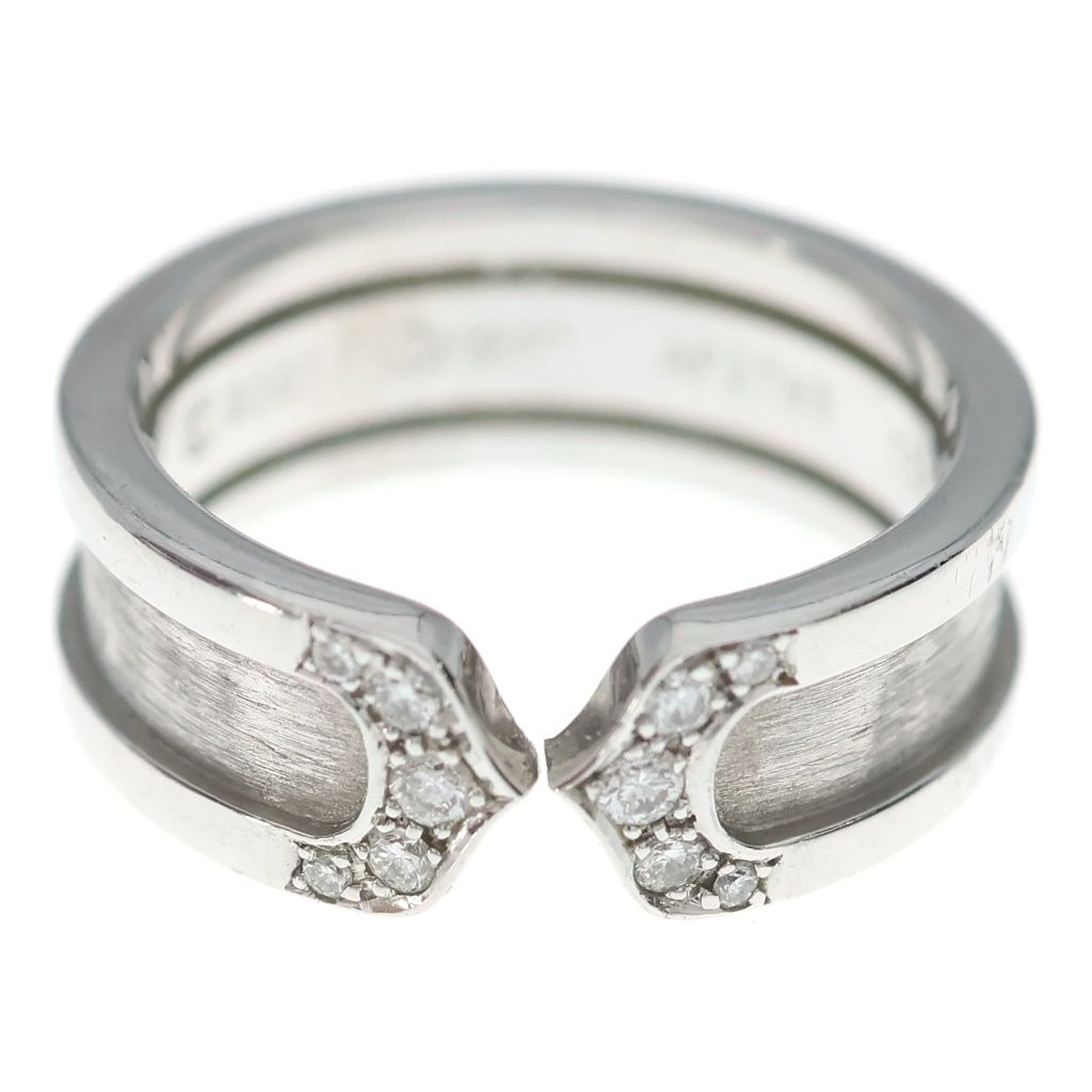 Cartier C2 Diamond Ring 18k White Gold