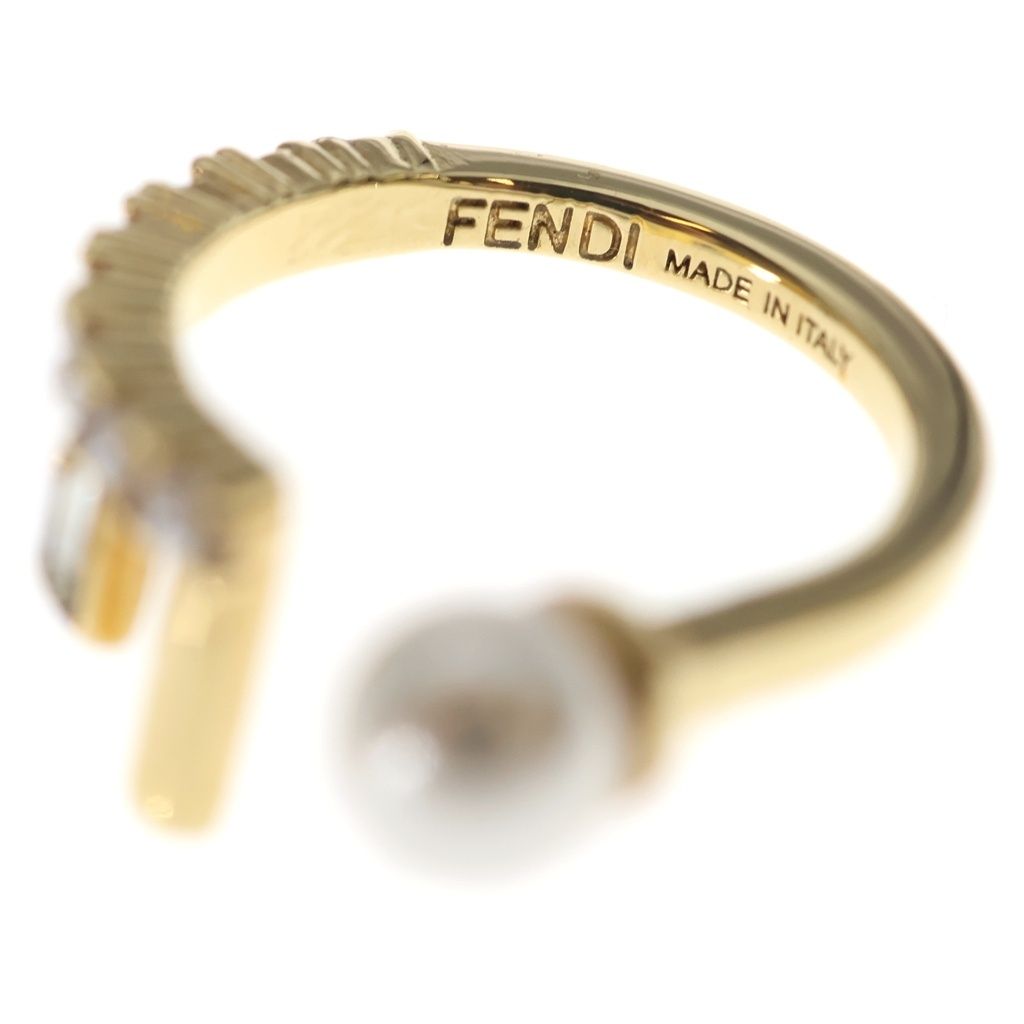 Fendi First Pearl Decoration Ring Gold — view 5