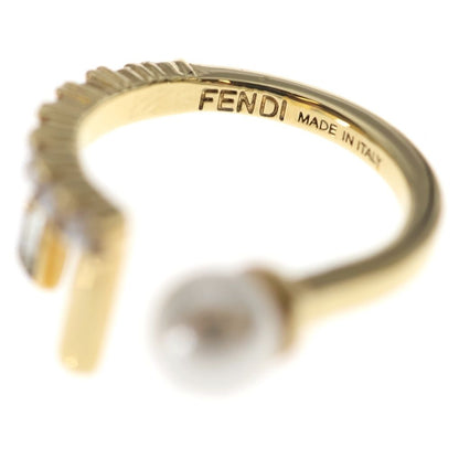 Fendi First Pearl Decoration Ring Gold — view 5