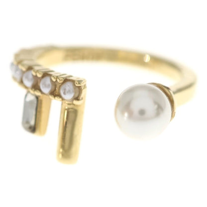 Fendi First Pearl Decoration Ring Gold