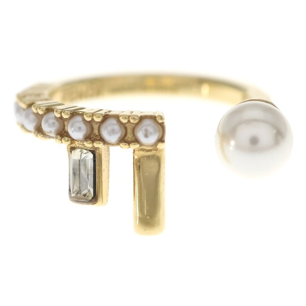 Fendi First Pearl Decoration Ring Gold — view 4