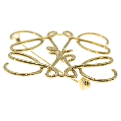 Loewe Anagram Brooch Pin Badge Gold — view 4