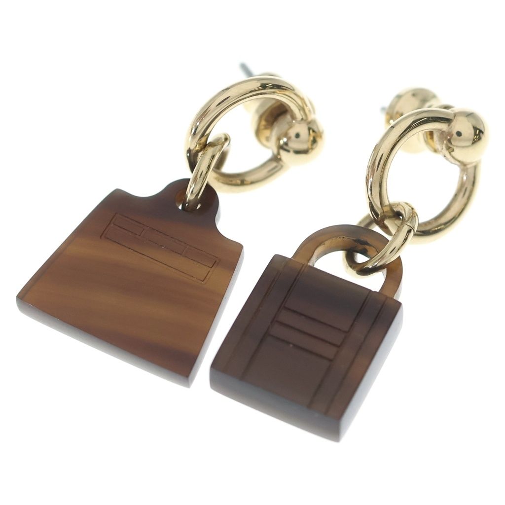 Hermes Amulet Marokinier Earrings Gold Black
