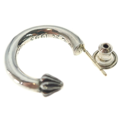Chrome Hearts Hoop Plain Earrings Silver — view 6