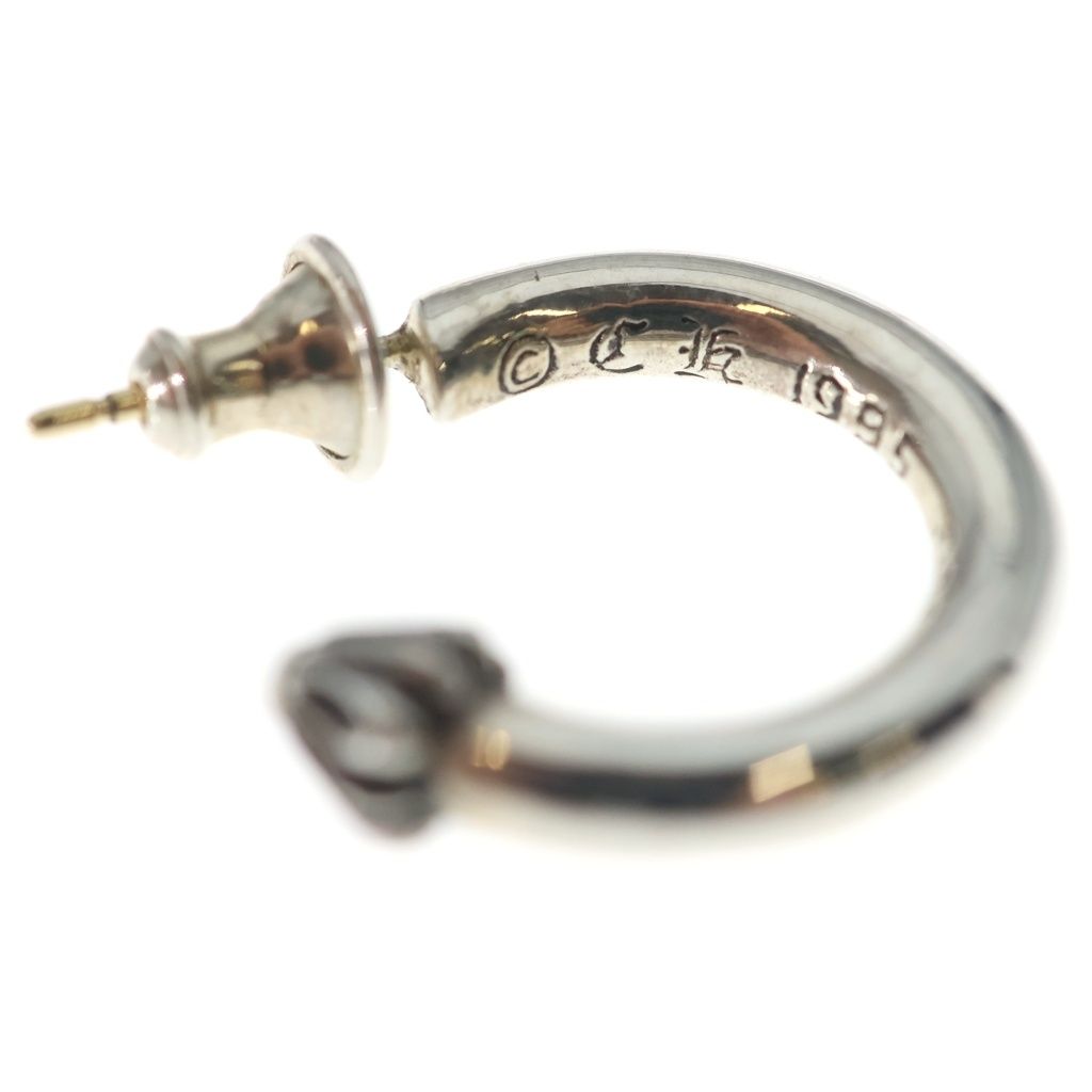 Chrome Hearts Hoop Plain Earrings Silver — view 5