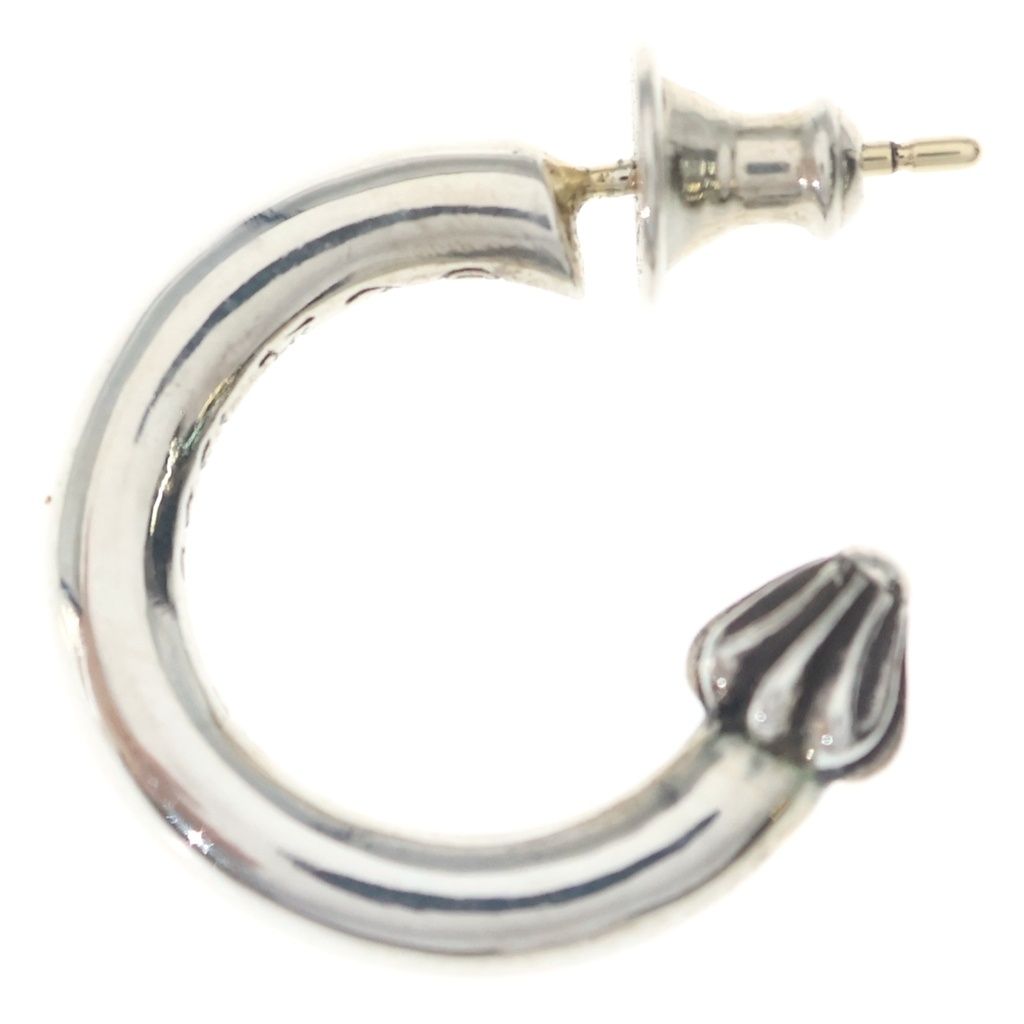 Chrome Hearts Hoop Plain Earrings Silver — view 3