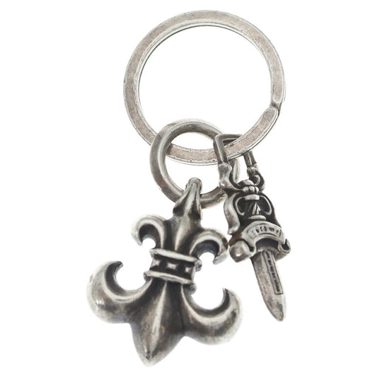 Chrome Hearts Dggr BS Fu Dagger Key Ring Silver