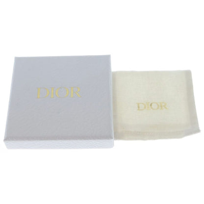 Dior Clair de Lune CD Logo Line Stone Earrings Silver Metal Crystal — view 6