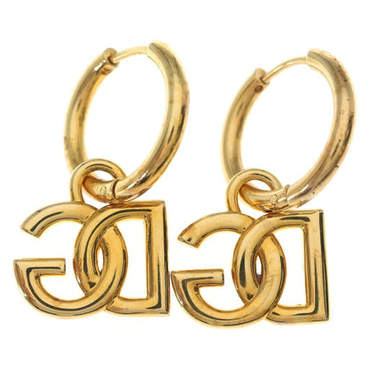 Dolce & Gabbana DC Logo Hoop Earrings Gold Plated — view 2