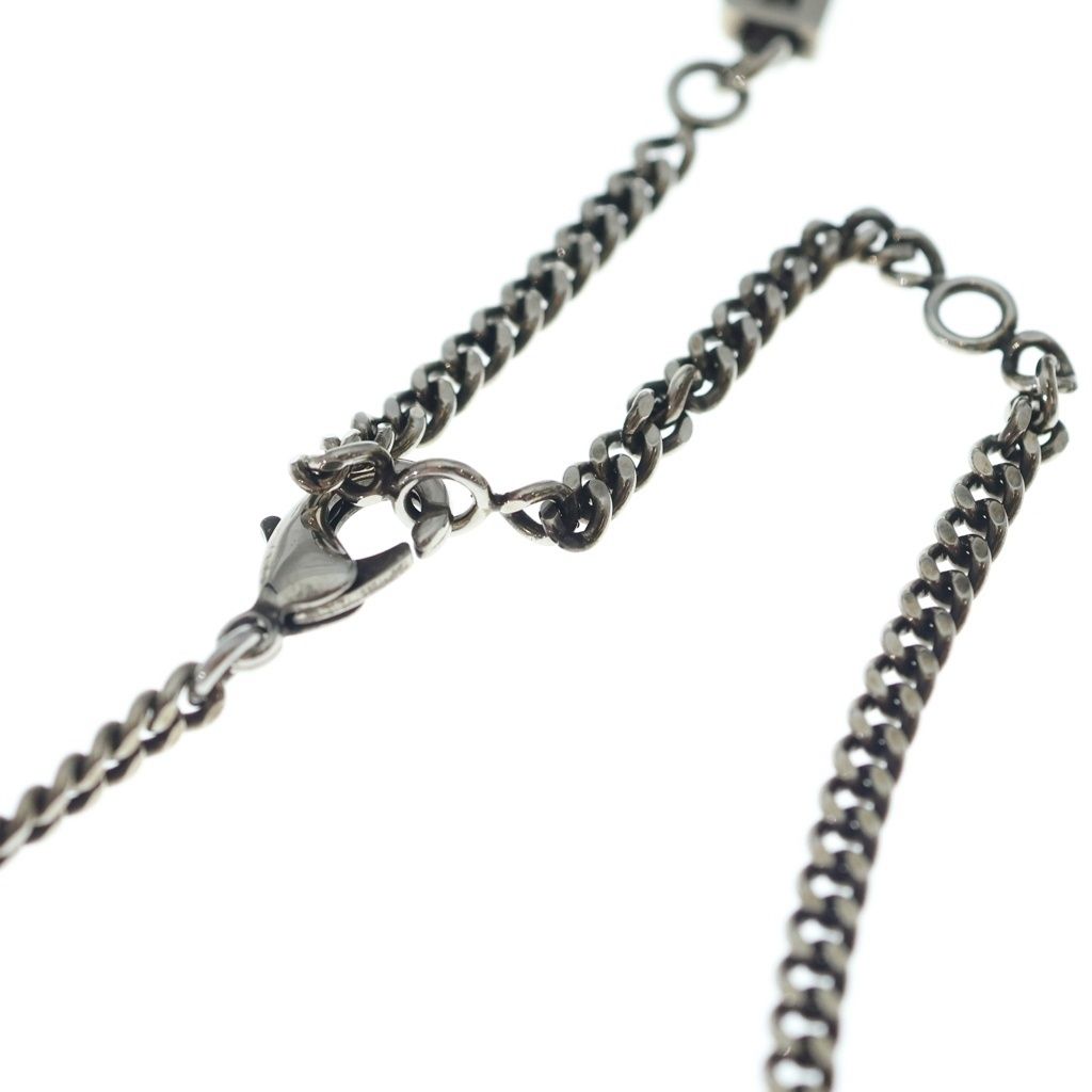 Balenciaga Typo Turn Necklace Pendant Chain Silver — view 4