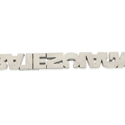 Balenciaga Typo Turn Necklace Pendant Chain Silver — view 3