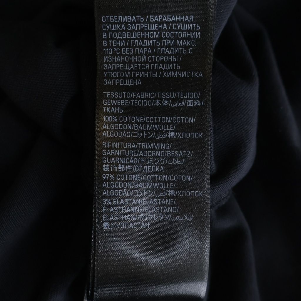 Balenciaga Logo Print Short Sleeve T-Shirt Black — view 7