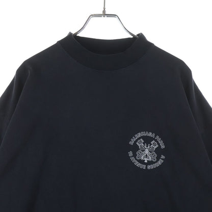 Balenciaga Logo Print Short Sleeve T-Shirt Black — view 3