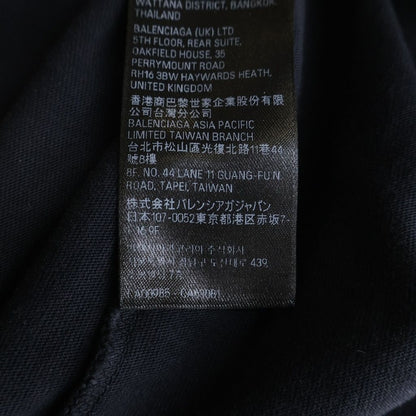 Balenciaga Logo Print Short Sleeve T-Shirt Black — view 8