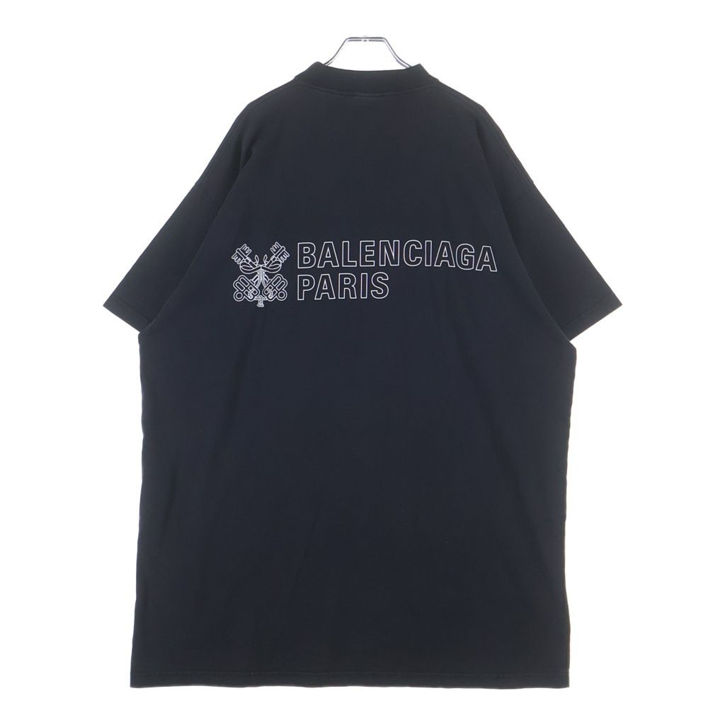 Balenciaga Logo Print Short Sleeve T-Shirt Black