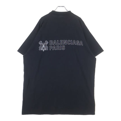 Balenciaga Logo Print Short Sleeve T-Shirt Black