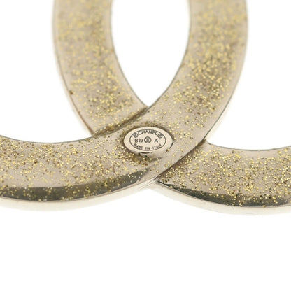 Chanel CC Logo Brooch Pin Badge Gold Black — view 5