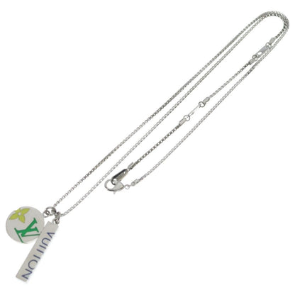 Louis Vuitton Monogram Play Necklace Silver Pendant Chain — view 2