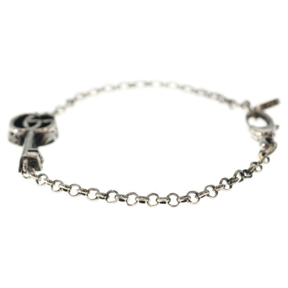 Gucci Double Key Charm Bracelet Silver Chain — view 4
