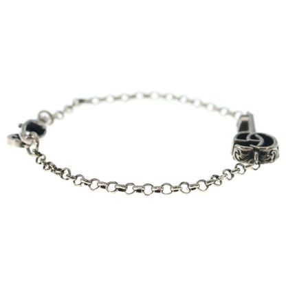 Gucci Double Key Charm Bracelet Silver Chain — view 3