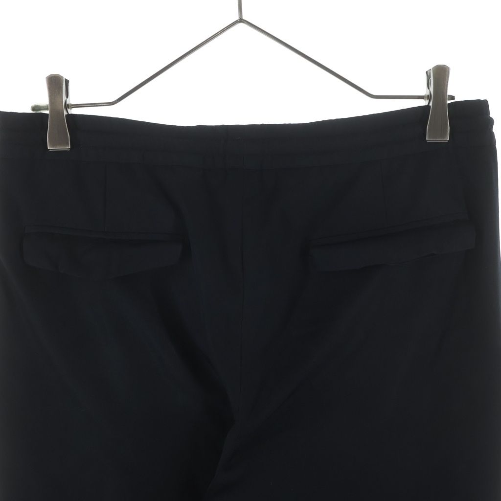 Dior Homme Drawstring Center Slit Hem Zip Easy Trousers Jogger Pants Black — view 4