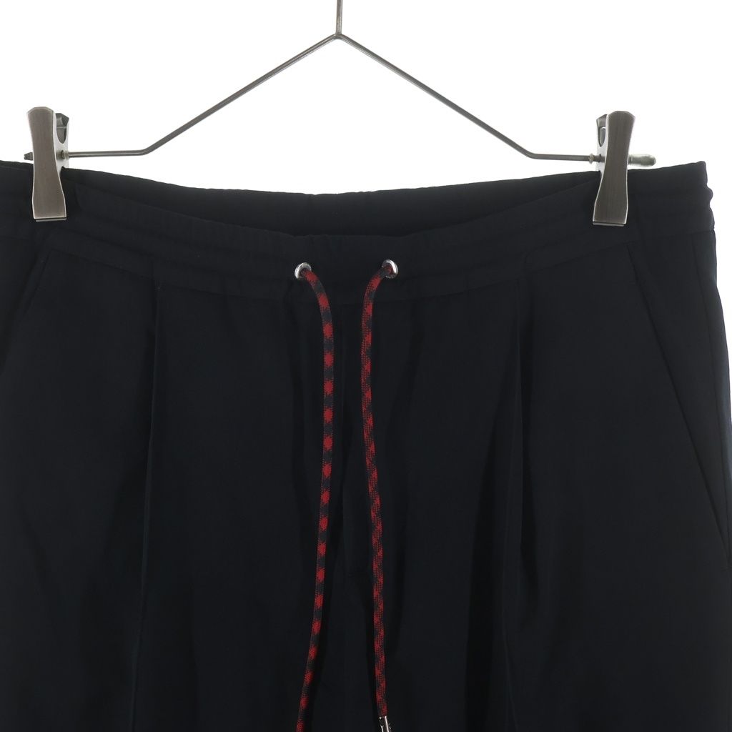 Dior Homme Drawstring Center Slit Hem Zip Easy Trousers Jogger Pants Black — view 3