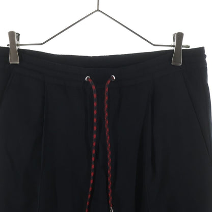 Dior Homme Drawstring Center Slit Hem Zip Easy Trousers Jogger Pants Black — view 3