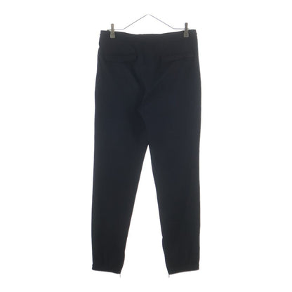 Dior Homme Drawstring Center Slit Hem Zip Easy Trousers Jogger Pants Black — view 2