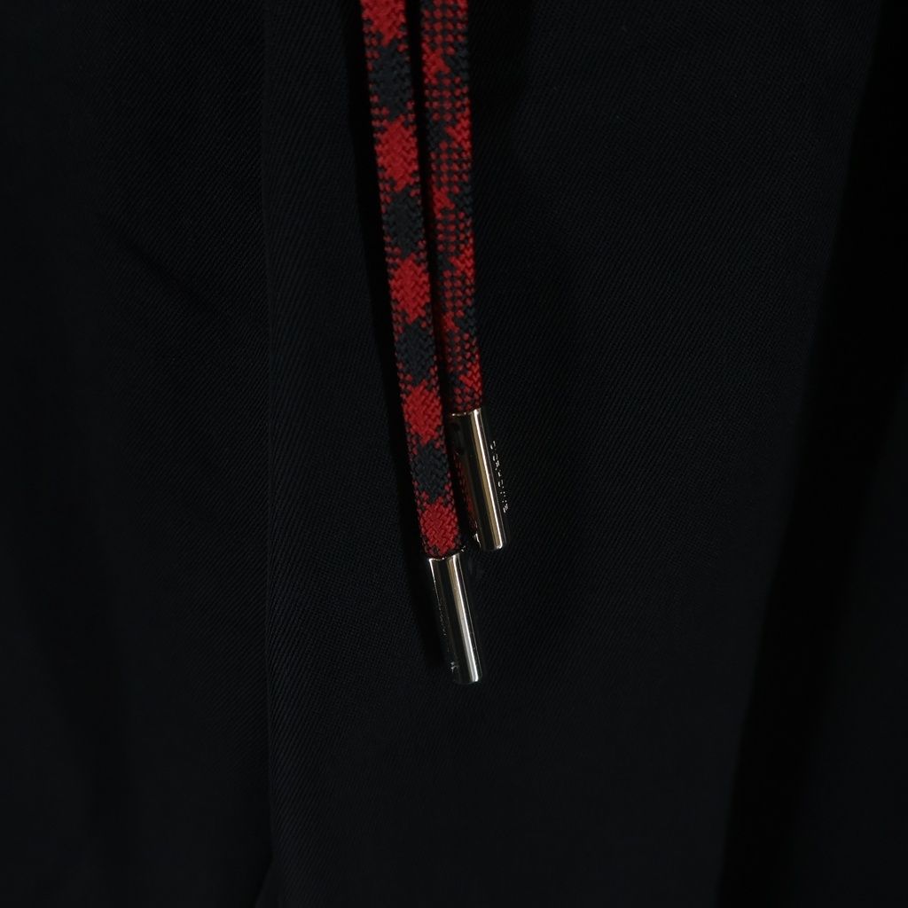 Dior Homme Drawstring Center Slit Hem Zip Easy Trousers Jogger Pants Black — view 5