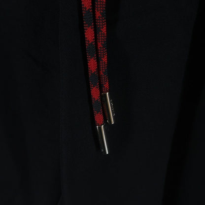 Dior Homme Drawstring Center Slit Hem Zip Easy Trousers Jogger Pants Black — view 5