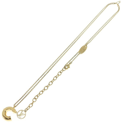 Louis Vuitton Initial Alphabet Sea Necklace Pendant Chain Gold — view 2