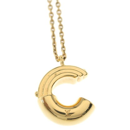 Louis Vuitton Initial Alphabet Sea Necklace Pendant Chain Gold — view 3