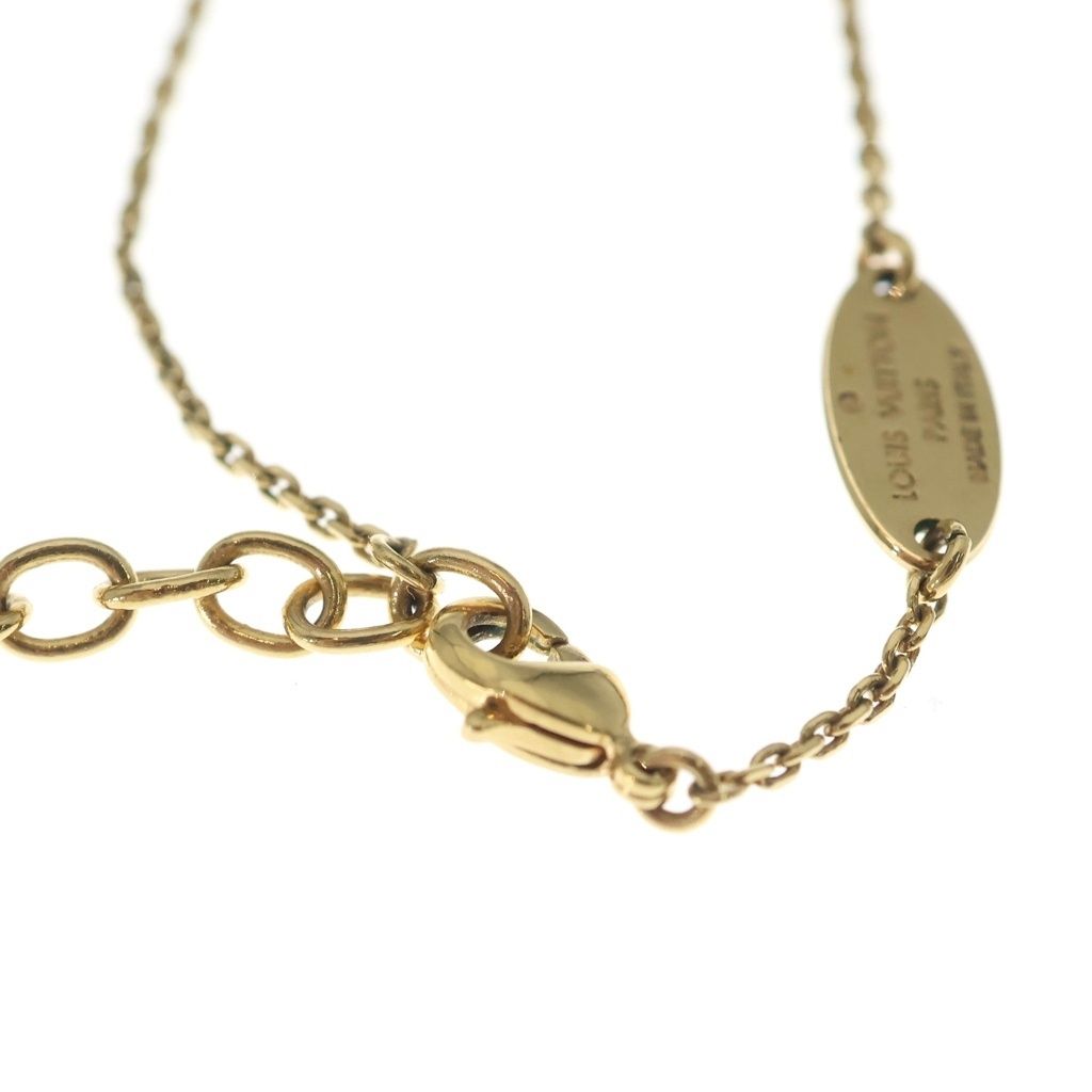 Louis Vuitton Initial Alphabet Sea Necklace Pendant Chain Gold — view 4