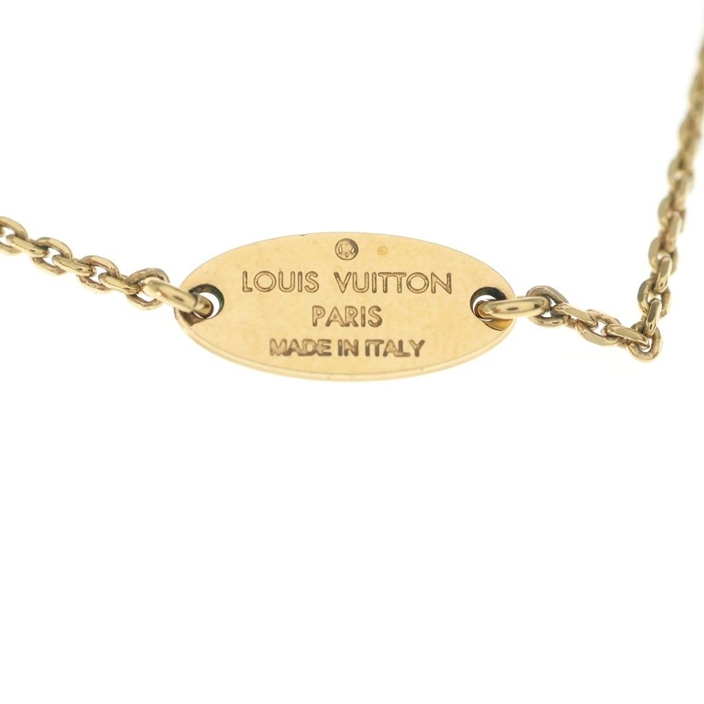 Louis Vuitton Initial Alphabet Sea Necklace Pendant Chain Gold — view 5