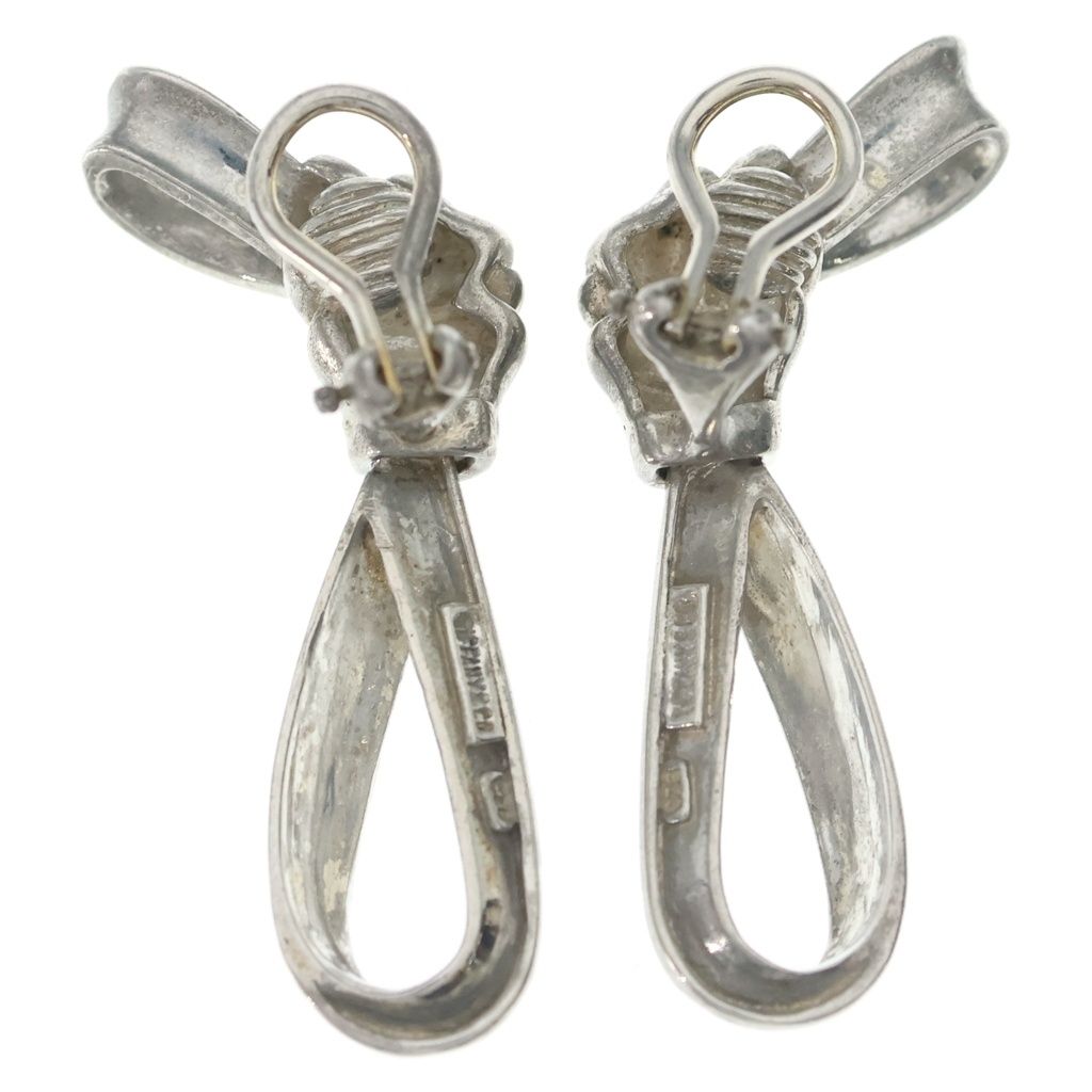 Tiffany & Co Ribbon Earrings Silver — view 2