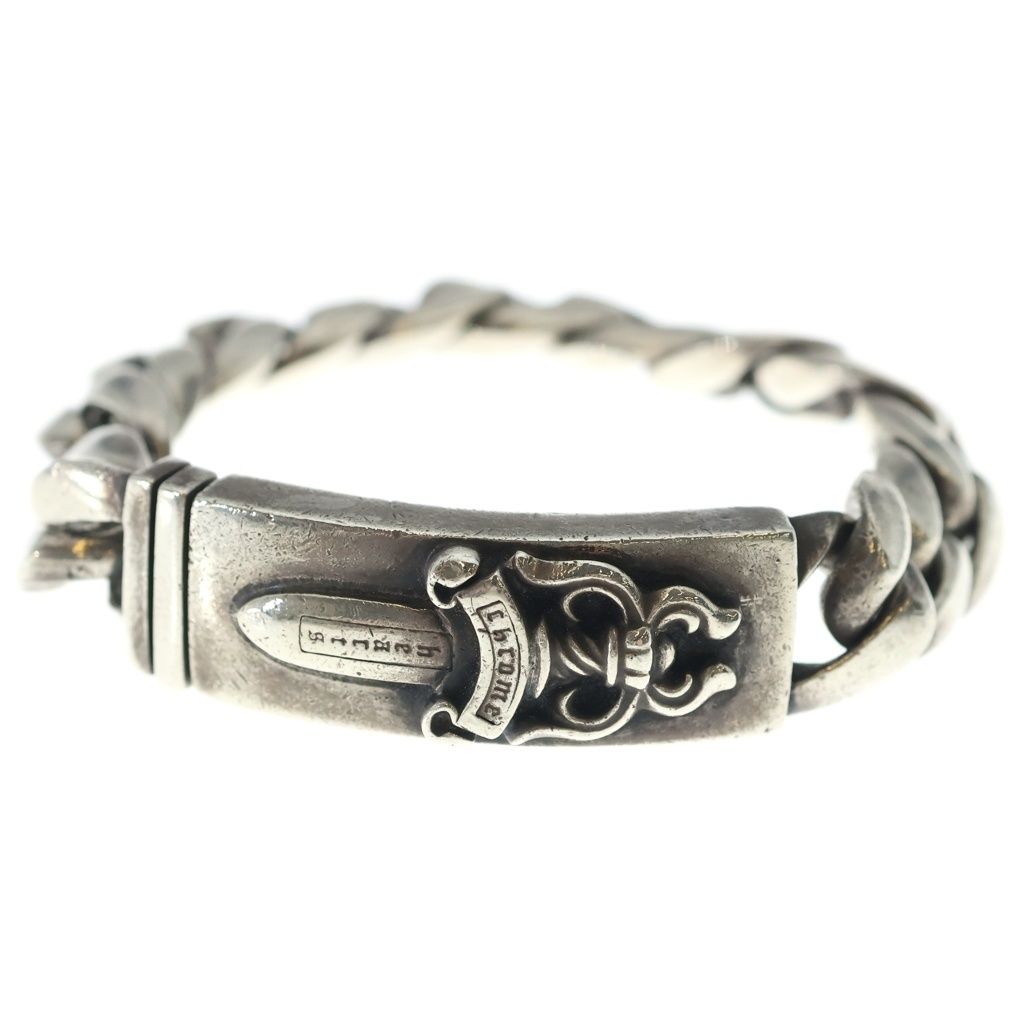 Chrome Hearts Vintage ID Dagger ID Classic Link Bracelet Silver