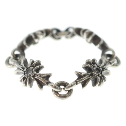 Chrome Hearts Tny CH Pls Dia Tiny CH Plus Diamond Ring Silver — view 3
