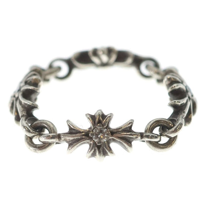 Chrome Hearts Tny CH Pls Dia Tiny CH Plus Diamond Ring Silver