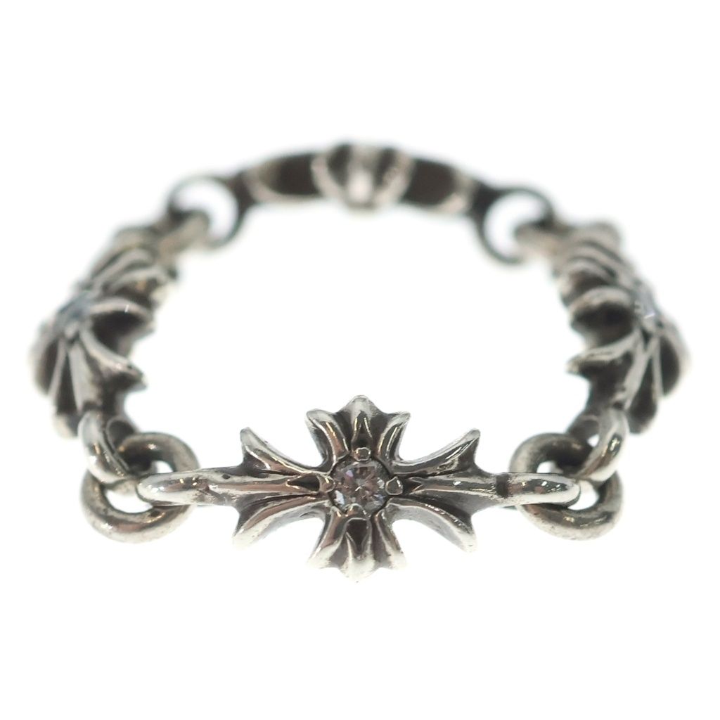 Chrome Hearts Tny CH Pls Dia Tiny CH Plus Diamond Ring Silver — view 2