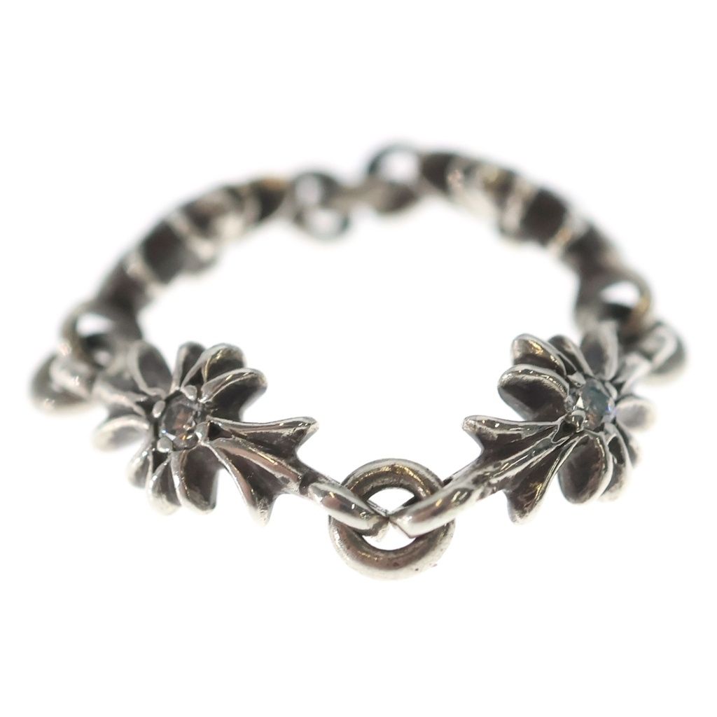 Chrome Hearts Tny CH Pls Dia Tiny CH Plus Diamond Ring Silver — view 4