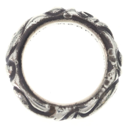 Chrome Hearts Scrl Band Scroll Ring Silver — view 6