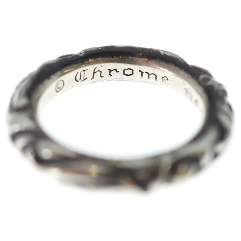 Chrome Hearts Scrl Band Scroll Ring Silver — view 5
