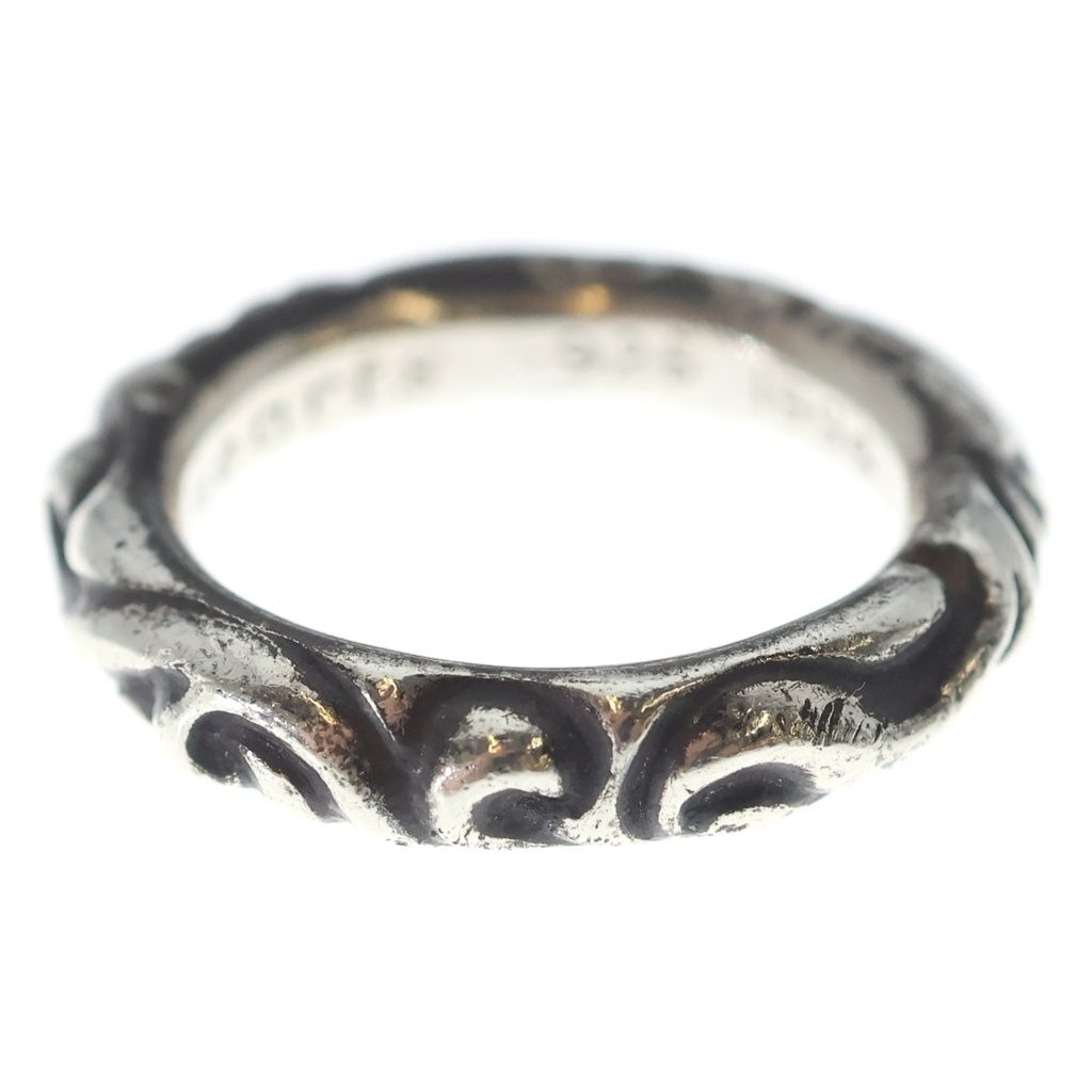 Chrome Hearts Scrl Band Scroll Ring Silver — view 3
