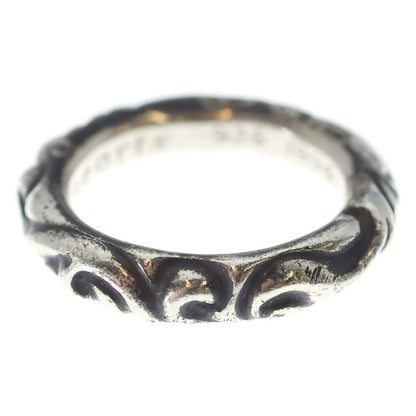 Chrome Hearts Scrl Band Scroll Ring Silver — view 3