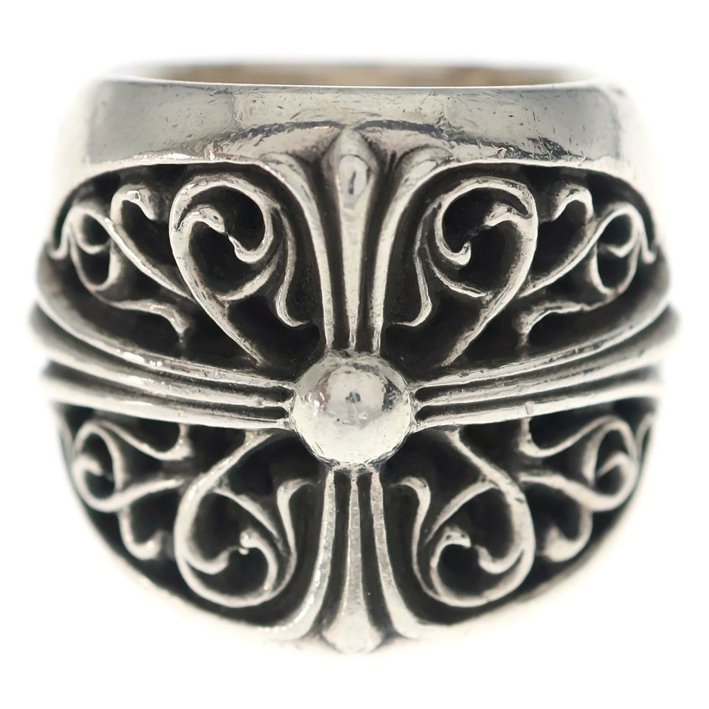 Chrome Hearts Classic Oval Cross Ring Silver — view 4