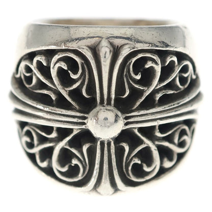 Chrome Hearts Classic Oval Cross Ring Silver — view 4