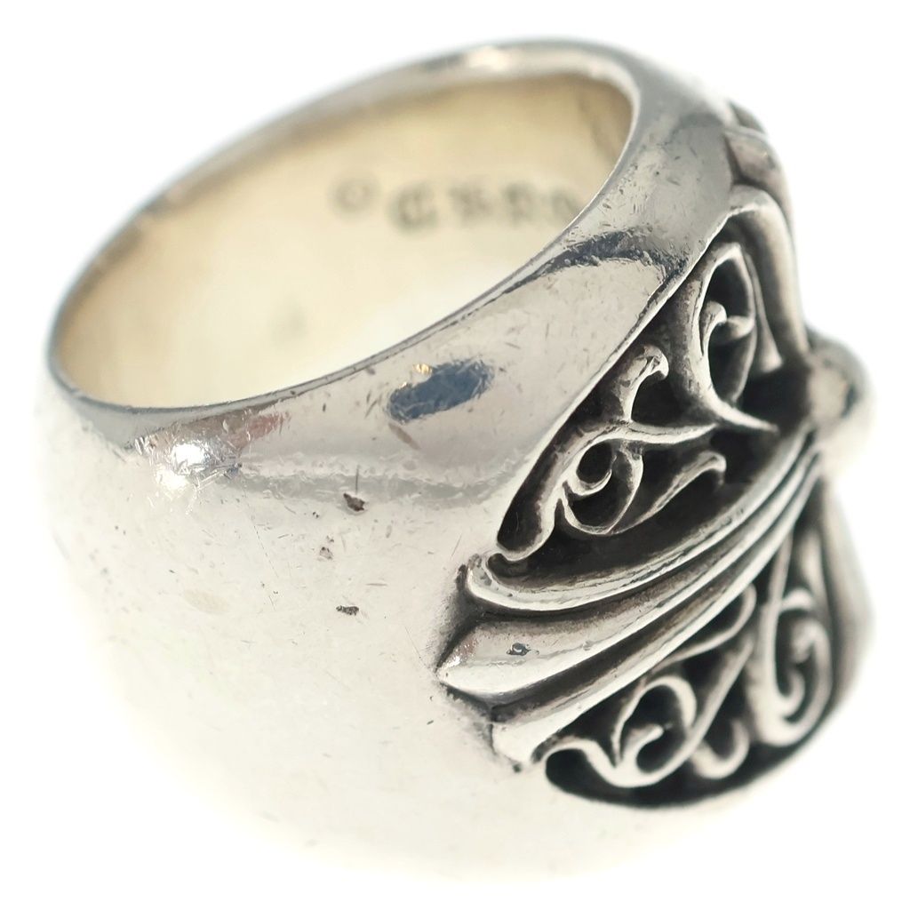 Chrome Hearts Classic Oval Cross Ring Silver — view 3