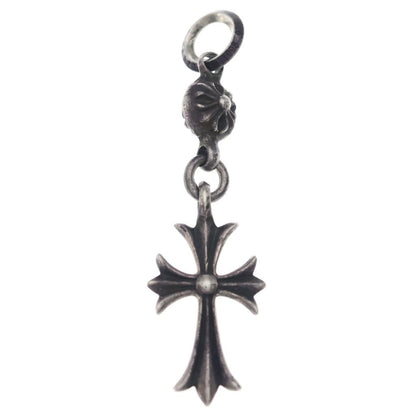 Chrome Hearts Tny CH Crs 1 Ball Tiny CH Cross Charm Pendant Top Silver