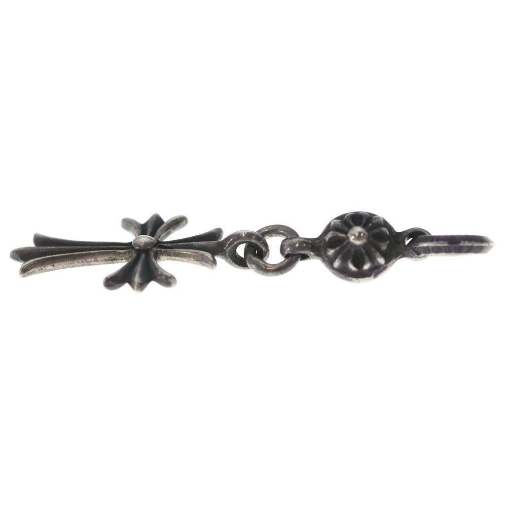 Chrome Hearts Tny CH Crs 1 Ball Tiny CH Cross Charm Pendant Top Silver — view 3