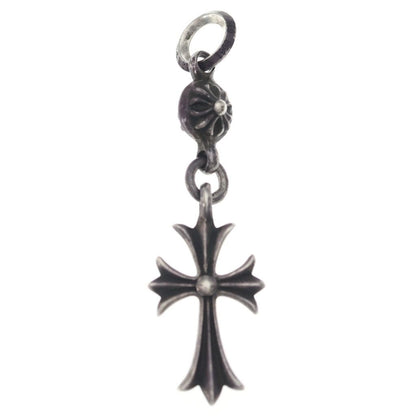 Chrome Hearts Tny CH Crs 1 Ball Tiny CH Cross Charm Pendant Top Silver — view 2